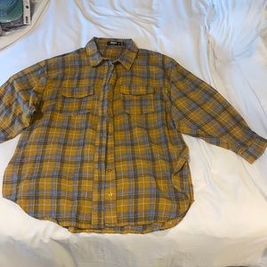 Fleece plaid shirt
